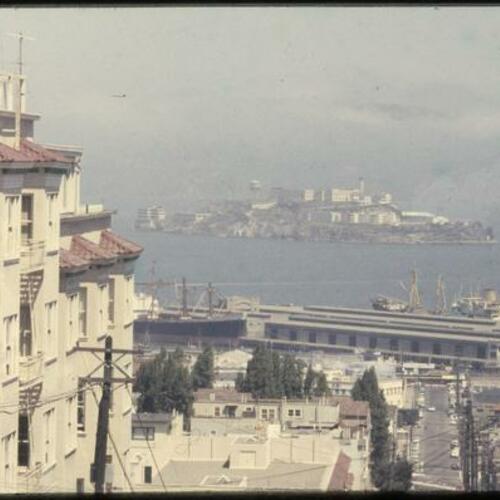 View of Alcatraz and San Francisco Bay