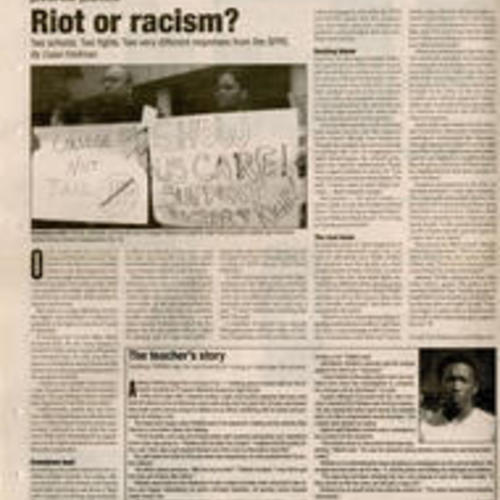 Riot or racism
