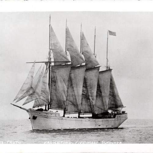 Falketind, five-mast schooner