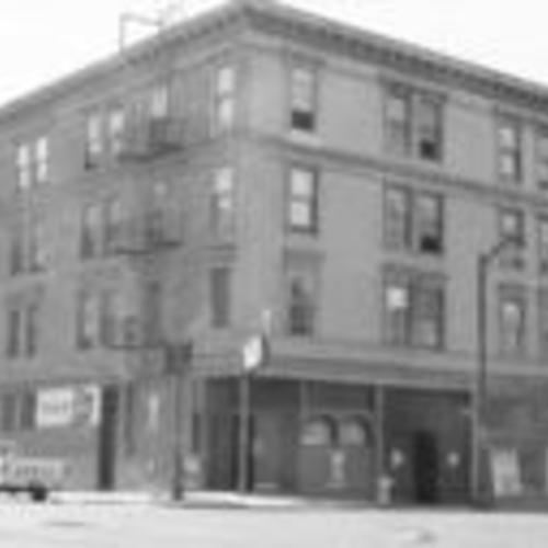 [Unidentified building and intersection, 
