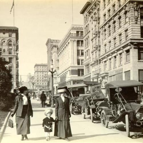 [North on Stockton Street from Geary Street]