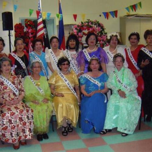 [Members of Canon Kip Senior Center during Flores de Mayo celebration]