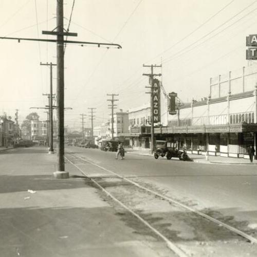[Geneva avenue looking north west from Crocker and Amazon street]