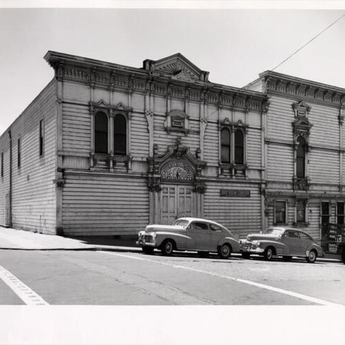[Exterior of old "South San Francisco" Opera House]