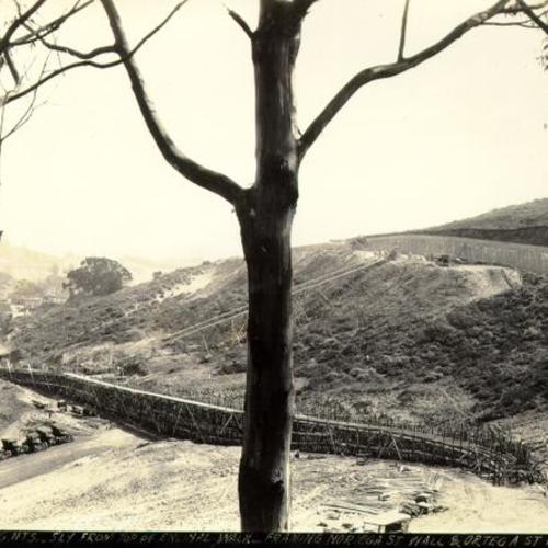 [Golden Gate Heights - southerly from Encinal Walk, framing Noriega Street wall and Ortega Street wall]