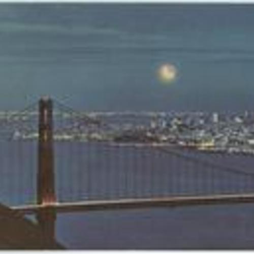 [Golden Gate Bridge with Moon]