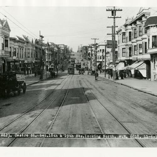 [4623 Castro street, between 18th and 19th streets, looking north]