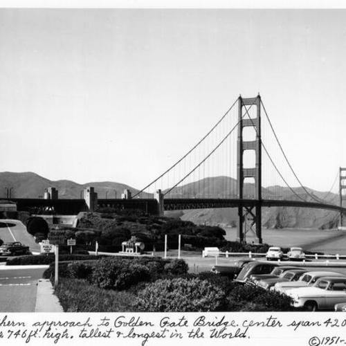 Southern approach to Golden Gate Bridge