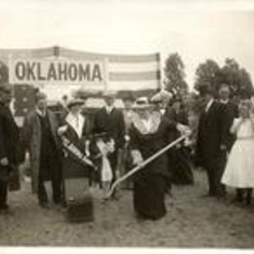 [Groundbreaking ceremony for Oklahoma State Building, Panama-Pacific International Exposition]