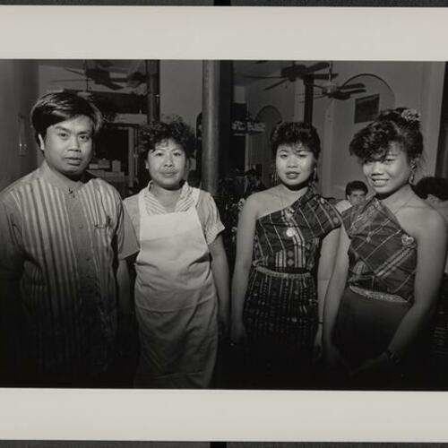 Malai Lao restaurant owners Tieng and Lay Khammoungkhoune with their daughters Susan and Sandy