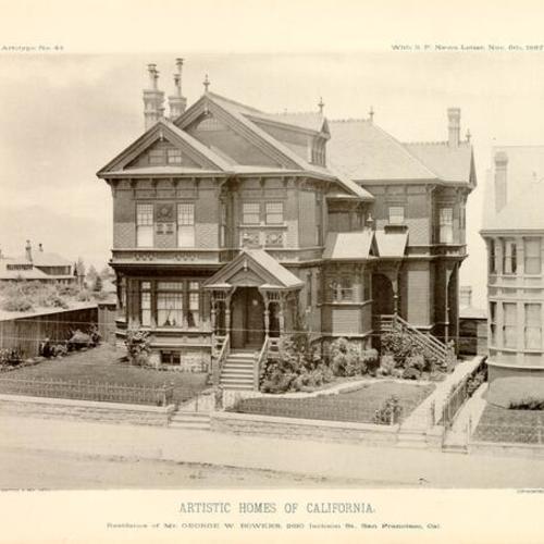 ARTISTIC HOMES OF CALIFORNIA, Residence of Mr. GEORGE W. BOWERS, 2610 Jackson St., San Francisco, Cal