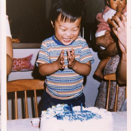 [Scott's birthday party at age two in 1982]