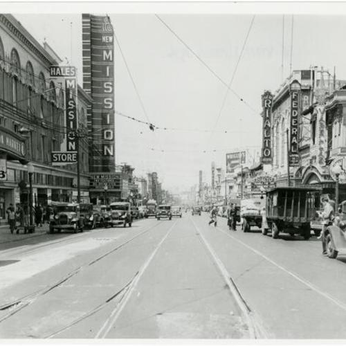 [Mission Street, looking north from 22nd Street]