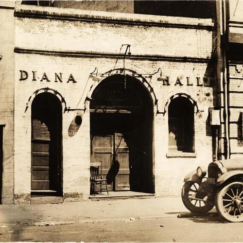 [Exterior of Diana Hall at 580 Pacific Avenue in the Barbary Coast district]