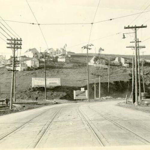 [San Bruno Avenue at junction of Crescent and Tompkins]