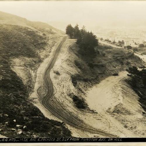 [Golden Gate Heights - 14th Avenue and Pacheco Street, southerly from Funston Avenue on hill]