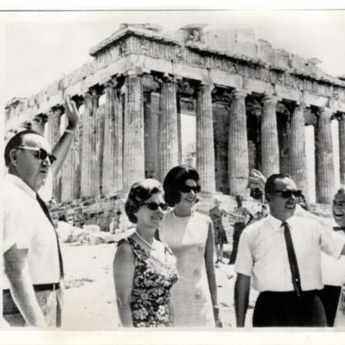 [Governor and Mrs. Edmund G. Brown visiting the Acropolis]