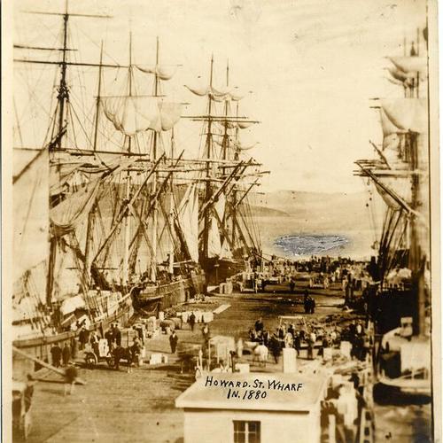 Howard St. Wharf in 1880
