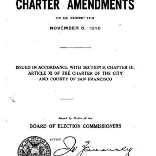1918-11-05, San Francisco Voter Information Pamphlet
