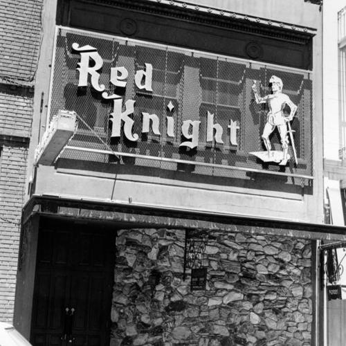 [Exterior of the Red Knight bar and restaurant, 624 Sacramento Street]