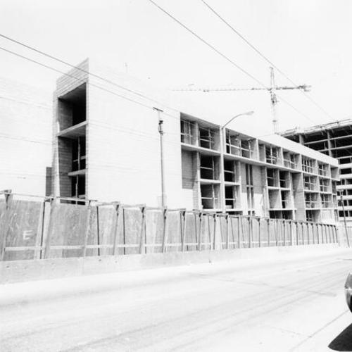 [Construction of new building on 1200 block of McAllister Street, between Steiner and Fillmore]