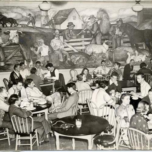 [Lunchroom at the California School of Fine Arts]