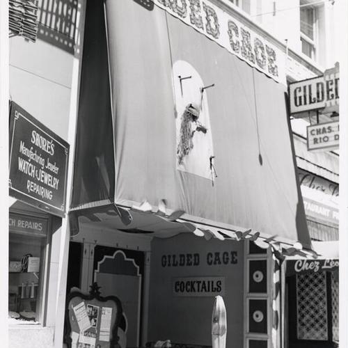 [Gilded Cage bar at 125 Ellis Street]