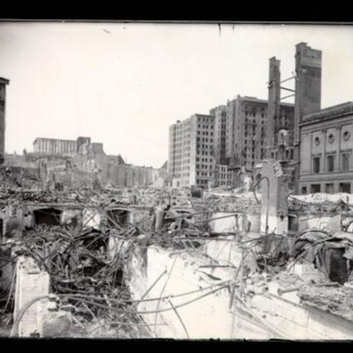 [Y.M.C.A. in ruins after the earthquake and fire of 1906]