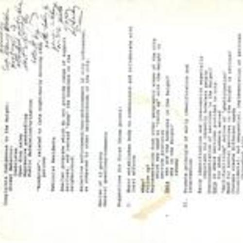 How to Apply the 12-Point Homeless..., meeting notes, May 5 1988, 1 of 2