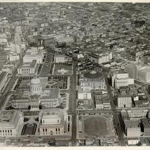 [Aerial view of Civic Center]