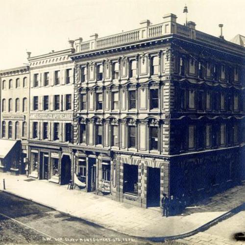 Clay Street, corner of Montgomery, 1870