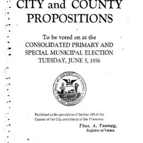 1956-06-05, San Francisco Voter Information Pamphlet