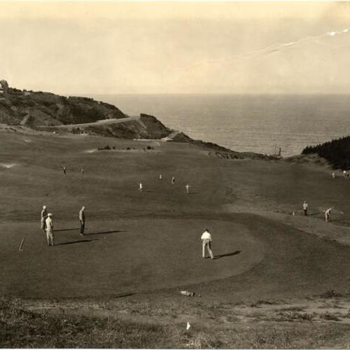[Golfers at Lincoln Park Golf Course]