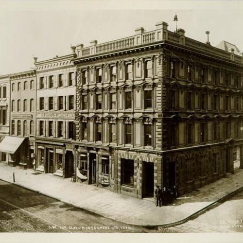 [South west corner of Clay and Montgomery Street, 1870]