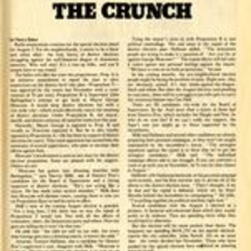 "District Elections", the Crunch, The Bystander, June 1977