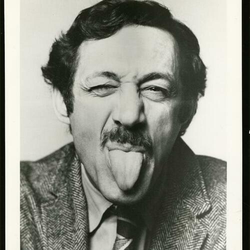 [Portrait of Harvey Milk sticking out his tongue]