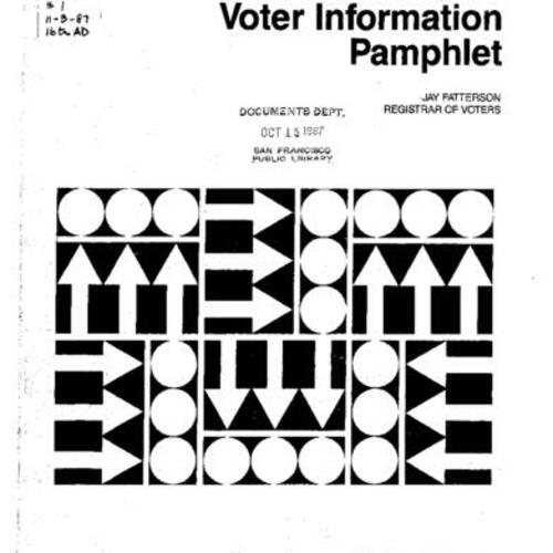 1987-11-03, San Francisco Voter Information Pamphlet