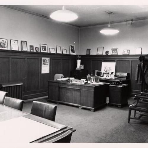 [Chief's Office in Old Hall of Justice]