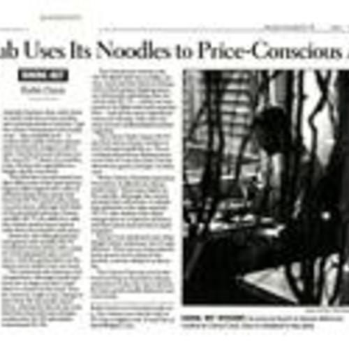 Citrus Club Uses Its Noodles..., SF Chronicle, January 13, 1999
