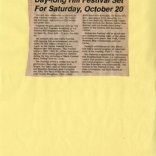 Day-Long Hill Festival..., Oct 1990