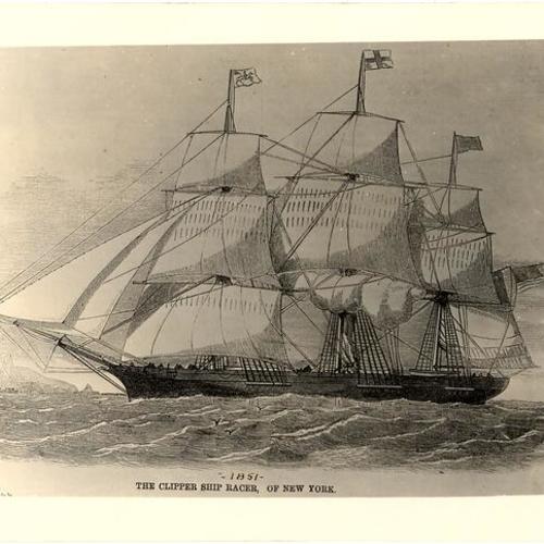 Clipper ship Racer, of New York