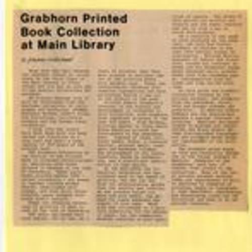 Grabhorn Printed Book Collection at Main Library, Potrero View, June 1981, Page 5