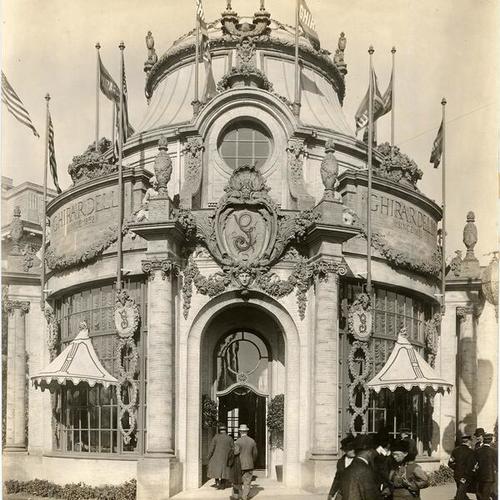 [Ghirardelli Chocolate building in The Zone at the Panama-Pacific International Exposition]