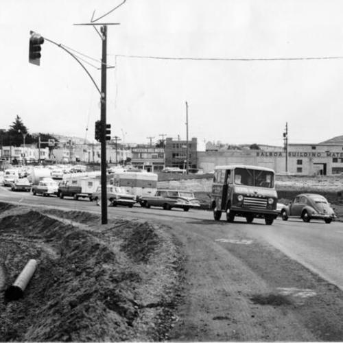 [Alemany Boulevard, detour west of Junipero Serra Boulevard, Sept. 2, 1964]
