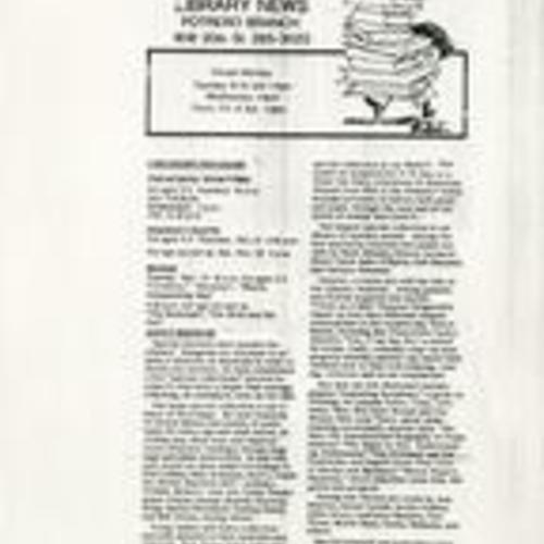 Library News from Potrero View December 1986