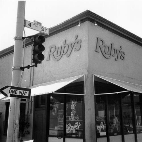 [Ruby's Buffet on 4th Street in the South of Market District]