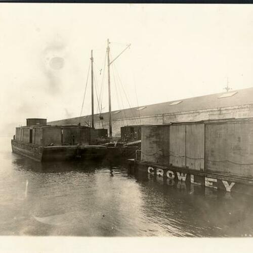 [View of boat docked at a pier]