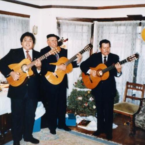[Mariachis at Casa Sanchez Christmas party]