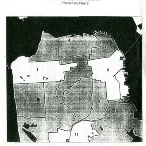 San Francisco Supervisorial Districts Preliminary Plan 2