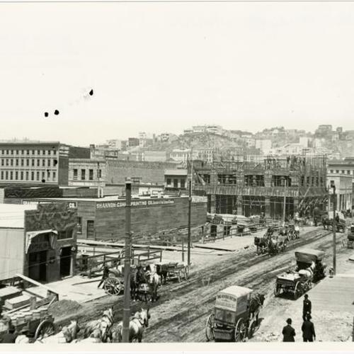 [Reconstruction of San Francisco following the 1906 earthquake and fire]